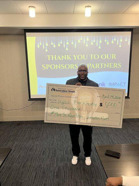 Founder with regional competition award